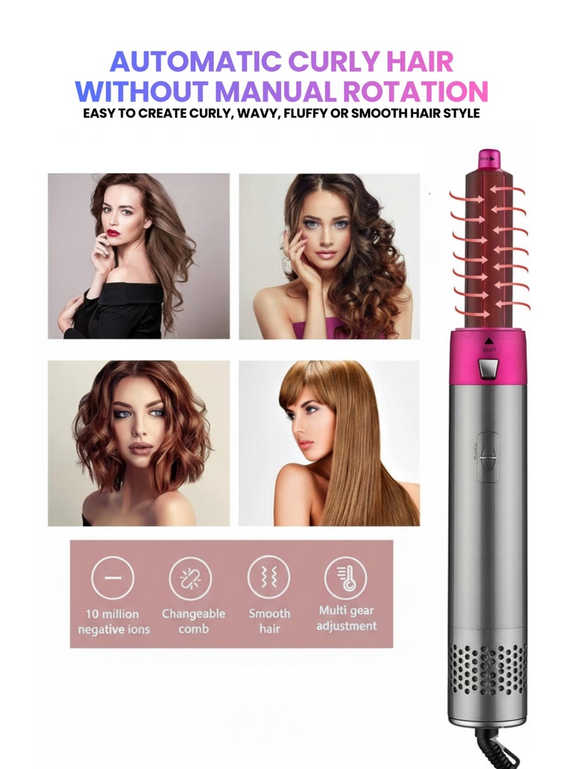 vexa pro 5 in 1 Hair Dryer & Styling Tool Set, Hot Air Brush, Curler, Straightener, Volumizer & Smoothing Tool, Multi-Function Hair Styler for Women - Image 4